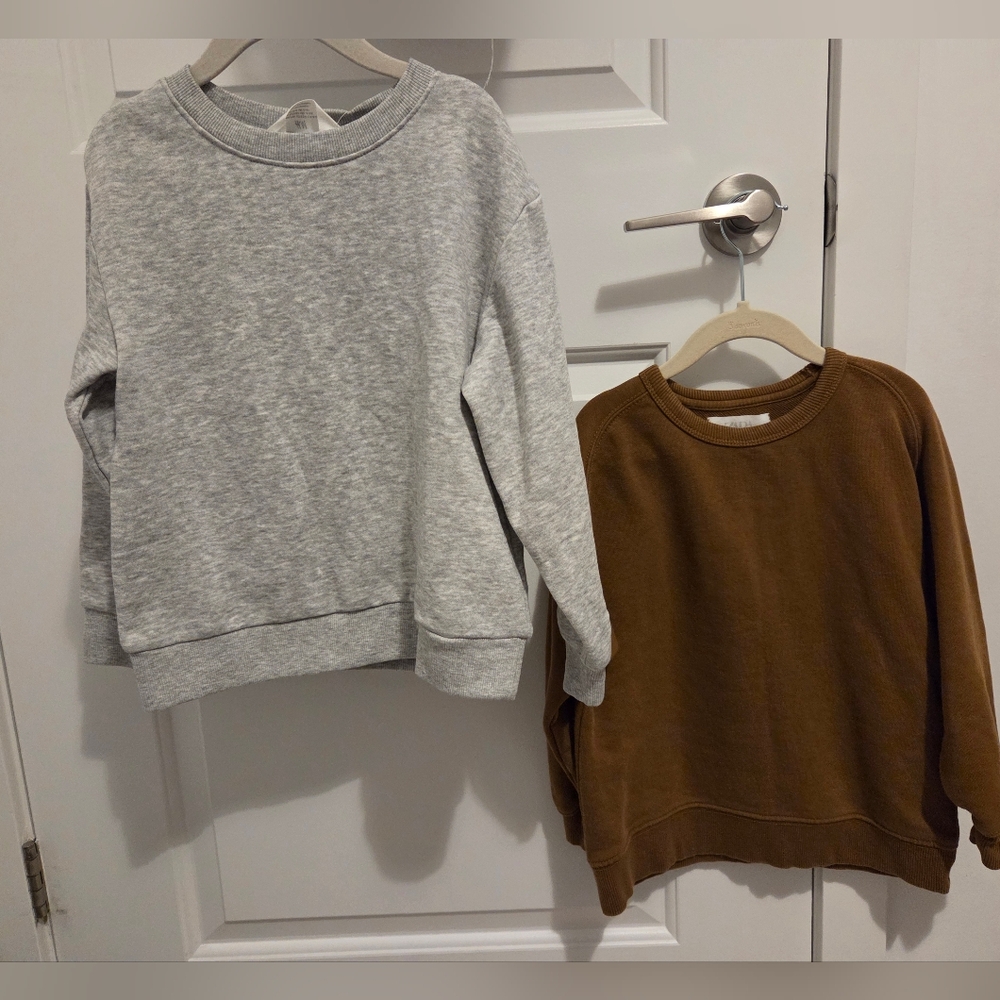 Bundle - Brown And Grey Crewneck Sweatshirts - 5T